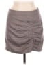 Free People Houndstooth Brown Casual Skirt Size 6 - photo 1