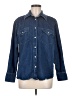 Cos Blue Long Sleeve Button-Down Shirt Size 6 - photo 1