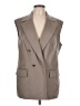 Escada 100% Cupro Tan Gray Vest Size EU 44 / US 14 - photo 1
