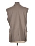 Escada 100% Cupro Tan Gray Vest Size EU 44 / US 14 - photo 2