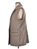 Escada 100% Cupro Tan Gray Vest Size EU 44 / US 14 - photo 5