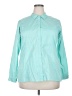 ExOfficio Solid Teal Long Sleeve Blouse Size 2X - photo 1