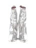 Forever 21 Metallic Silver Gray Boots Size 6 - photo 2
