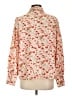Fate 100% Polyester Floral Ivory Long Sleeve Blouse Size L - photo 2