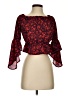Express 100% Polyester Red 3/4 Sleeve Blouse Size XS - photo 1