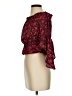Express 100% Polyester Red 3/4 Sleeve Blouse Size XS - photo 5