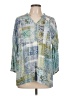 J.Jill 100% Rayon Blue 3/4 Sleeve Blouse Size L (petite) - photo 1