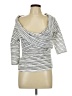 Chelsea28 Silver 3/4 Sleeve Top Size L - photo 1