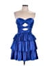Unbranded 100% Polyester Blue Cocktail Dress Size 8 - photo 1