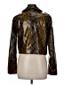 Zara Basic 100% Polyester Metallic Gold Yellow Jacket Size M - photo 2