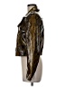 Zara Basic 100% Polyester Metallic Gold Yellow Jacket Size M - photo 5