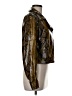 Zara Basic 100% Polyester Metallic Gold Yellow Jacket Size M - photo 4