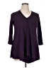 Assorted Brands Purple 3/4 Sleeve Blouse Size 0X - photo 1