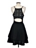 Jun & Ivy Solid Black Cocktail Dress Size S - photo 2