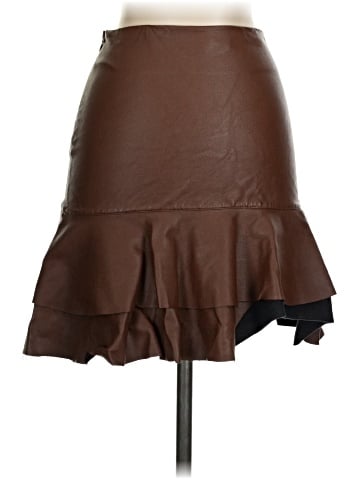 Soprano Faux Leather Skirt (view 2)