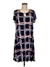 Espresso Print Blue Casual Dress Size M - photo 1