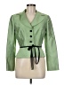 Kay Unger Green Silk Blazer Size 8 - photo 1