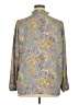 violet b. 100% Polyester Floral Gray Long Sleeve Blouse Size XL - photo 2