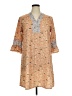 Unbranded 100% Polyester Paisley Tan Casual Dress Size XL - photo 1
