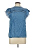 oasis 100% Tencel Blue Short Sleeve Blouse Size 10 - photo 1