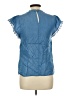 oasis 100% Tencel Blue Short Sleeve Blouse Size 10 - photo 2