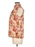 Unbranded 100% Polyester Floral Tan Sleeveless Blouse Size M (estimated) - photo 5