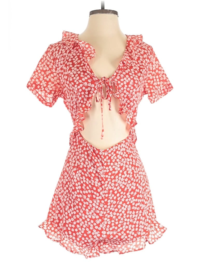 Pre-owned Hello Molly Romper In Red