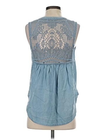 Holding Horses Sleeveless Button-Down Shirt (view 2)