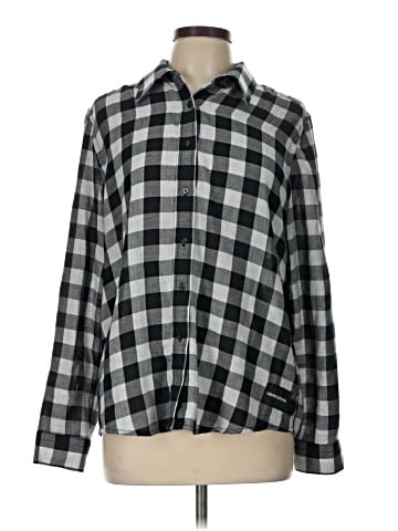 CALVIN KLEIN JEANS Long Sleeve Button-Down Shirt (view 1)