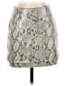 Intermix Animal Print Gray Faux Leather Skirt Size 30 waist (estimated) - photo 1