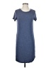 fleur bleue Solid Blue Casual Dress Size S - photo 1