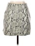 Intermix Animal Print Gray Faux Leather Skirt Size 30 waist (estimated) - photo 2