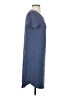 fleur bleue Solid Blue Casual Dress Size S - photo 4