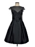 Theia Solid Black Cocktail Dress Size 2 - photo 1