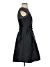 Theia Solid Black Cocktail Dress Size 2 - photo 4