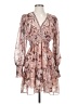Aqua 100% Polyester Paisley Pink Cocktail Dress Size XS - photo 1