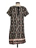 Angie 100% Polyester Print Black Casual Dress Size S - photo 2