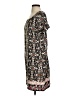 Angie 100% Polyester Print Black Casual Dress Size S - photo 5