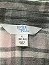 Time and Tru 100% Polyester Plaid Gray Long Sleeve Blouse Size L - photo 7