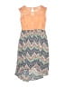 Speechless 100% Polyester Print Orange Dress Size 12 - photo 1