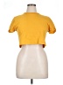 Stradivarius Yellow Short Sleeve Turtleneck Size L - photo 1