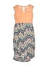 Speechless 100% Polyester Print Orange Dress Size 12 - photo 2