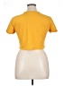Stradivarius Yellow Short Sleeve Turtleneck Size L - photo 2