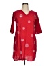 Unbranded 100% Polyester Red Casual Dress Size XL - photo 1