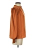 Glam 100% Polyester Orange 3/4 Sleeve Blouse Size S - photo 4