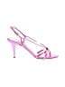 Prada 100% Leather Pink Metallic Leather Heels Size EU 38 1/2 - photo 1