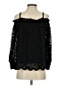 Eri + Ali Black 3/4 Sleeve Blouse Size S - photo 2