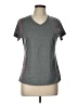 Layer 8 100% Polyester Tweed Gray Active T-Shirt Size L - photo 1