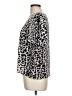Apt. 9 100% Polyester Animal Print Silver Short Sleeve Blouse Size L - photo 5