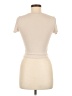 Active Basic Ivory Short Sleeve Turtleneck Size M - photo 2